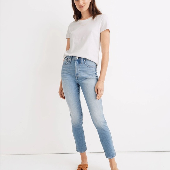 Madewell 10" High-Rise Skinny Crop Jeans in Horne Wash size 28 - Picture 1 of 11